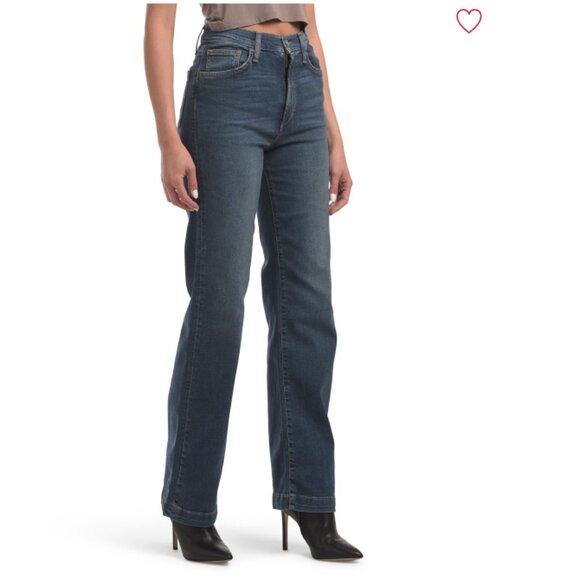 NEW JOE'S Wide Leg Full Length Jeans With Trouser Hem in medium wash 825 6t3 - Picture 3 of 3